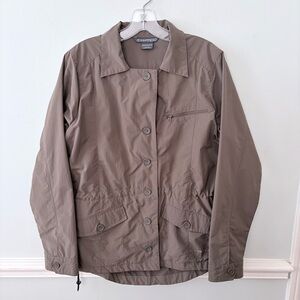 Exofficio Womens SZ M Round Trip Travel Jacket Utility Zip Pockets Organizer